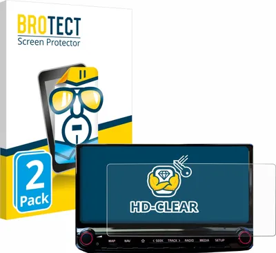 Produktbild von 2x Für Kia Ceed 2022 Infotainment System 10.25" Schutzfolie BROTECT Displayschutz Display Schutz Folie Klar Transparent