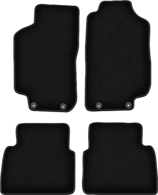 Immagine prodotto di Tappetini in velluto per Saab 9-5 I Y3SE (1997-2005, berlina, station wagon) neri, set 4 pz, con fissaggi