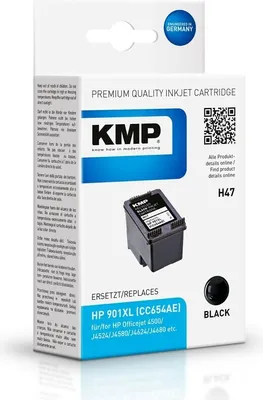 Produktbild von KMP H47, Hohe (XL-) Ausbeute, Schwarz, Tinte auf Pigmentbasis, 1 Stück(e)