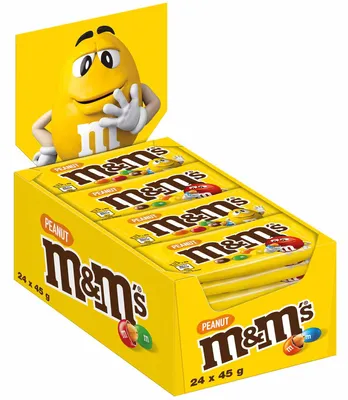 Image de m&m's 5000159460293 M&ms Peanut 24x45g Beutel