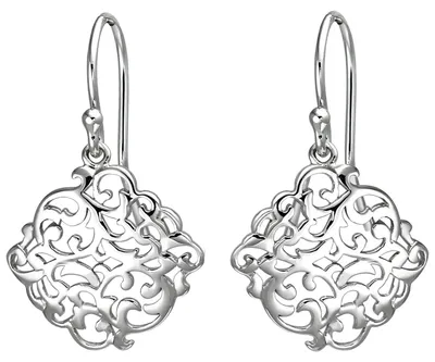 Produktbild von Ohrhänger Ohrringe Brisur Ohrschmuck aus 925 Silber mit Ornament