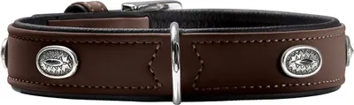 Produktbild von Hunter Halsband Softie Stone braun/schwarz, Größe: 55 cm / Breite: 2,8 cm