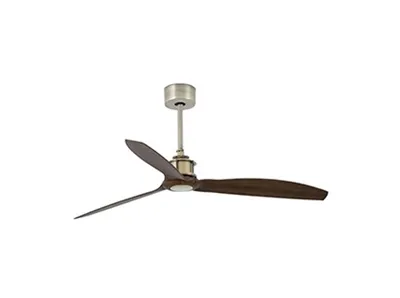 Obrázek produktu pro Energeticky úsporný stropní ventilátor s dálkovým ovládáním Just Fan mosaz / ořech 128 cm