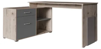 Produktbild von Masseno Schreibtisch GARDA 167,5x110x76 cm Bürotisch Computertisch, Braun