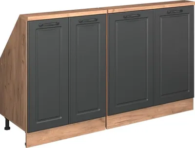 Produktbild von Dachschrägenschrank-Set Vicco Rion Anthrazit Landhaus 2er Set, Model 56001