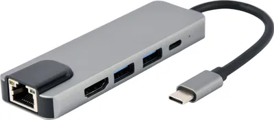 Zdjęcie produktu dla gembird USB Typ-C 5-in-1 Kombi-Adapter