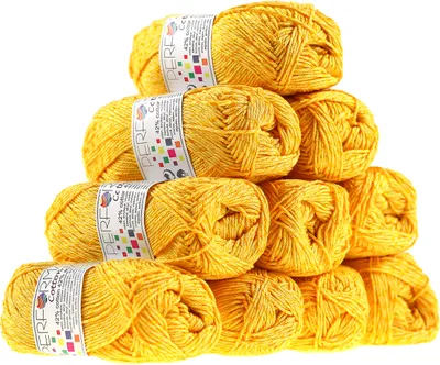 Strickgarn Cotton Symbiosis gelb