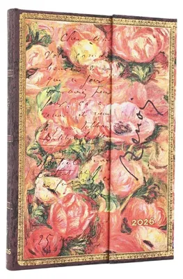 Produktbild von 2026 Renoir, Brief an Morisot (1892) (Sammlung illustrierter Manuskripte)Midi-Tagesplaner mit flexiblem Einband, 12 Monate, Hardcover, 2026.Renoir, Brief an Morisot (1892) (mit Umschlagverschluss)