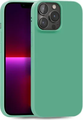 Produktbild von Hülle für Apple iPhone 13 Pro Max - Handyhülle Cover aus Silikon in Dunkelgrün