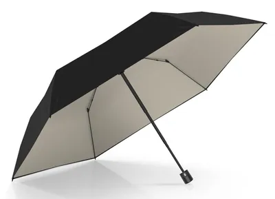 Produktbild von doppler Taschenregenschirm Regenschirm Zero Magic Sun Uni Solid Simply Black / Ivory schwarz