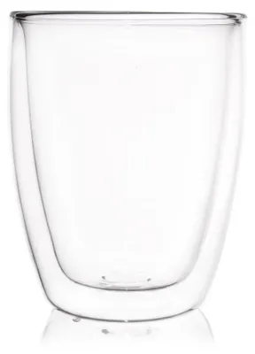 Image de Verre à latte - Tasse à café - Double paroi - Isolant thermique - Verre - 330 ml - 1 pièce
