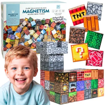 Immagine prodotto di Set educativo di cubi magnetici da costruzione Woopie 3D, 63 pezzi