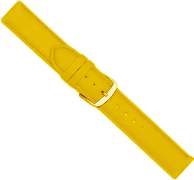 Produktbild von Herzog Beach Ersatzband Uhrenarmband Kalbsleder gelb 20440G, Stegbreite:20mm