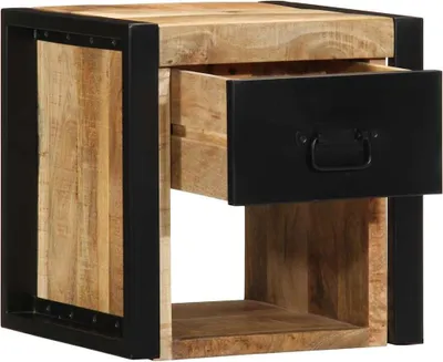 Immagine prodotto di vidaXL Comodino 40x35x40 cm Legno massiccio di mango grezzo