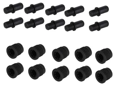 Lautsprecherclips, Staubschutz, 10 Paar, Kunststoff, für Lautsprechergitter
