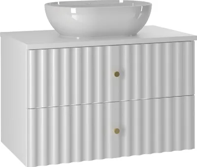 Produktbild von Waschtisch 80.6cm Izae mit 2 Schubladen, Weiß