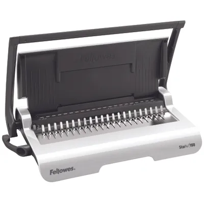 Obrázek produktu pro Fellowes Star+ 150, Manuální, 150 listy, Plastová vazba, Šedá, Bílá