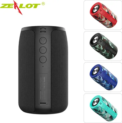 Produktbild von ZEALOT S32 TWS Tragbarer Bluetooth-Lautsprecher fuer den Aussenbereich, wasserdicht, kabellos, Mini-Saeule, Lautsprecher, Unterstuetzung fuer TF-Karte, FM-Stereo-3D-Hi-Fi