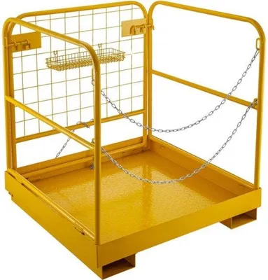 Productafbeelding van Famanu veiligheidskooi voor vorkheftrucks - Staal - Werkplatform 91x91x94 cm