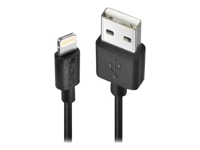 Produktbild von LINDY USB an Lightning Kabel schwarz 1m