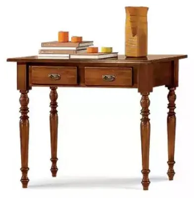 Image de Bureau Table en bois Table d'ordinateur en bois massif Table d'ordinateur marron