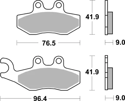 Produktbild von sbs Bremsbeläge Satz Vorne für VESPA MOTORCYCLES PRIMAVERA 177HF