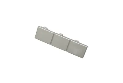 Produktbild von Gardinia Endstück Atlanta für 3-läufige Flächenvorhangschiene, silber