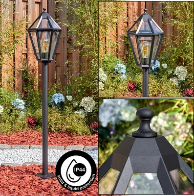 Produktbild von Mondavio Wegelampe aus Metall/Glas in Schwarz/Klar