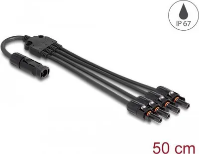 Produktbild von DELOCK DL4 Solar Splitter Kabel 1XStecker zu 4xBuchse 5