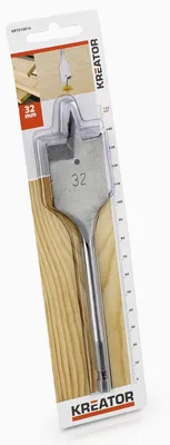 Obrázek produktu pro KREATOR KRT010814 - Plochý vrták do dřeva 32 x 152 mm