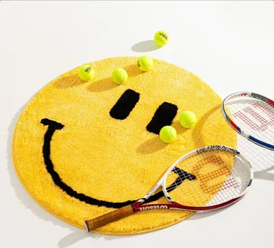 Produktbild von Mijolnir, Yellow Smile, Badematten, Gelb, Acryl, 90 x 90 cm