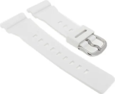 Produktbild von Casio Baby-G Ersatzband | Uhrenarmband Resin weiß für BA-110 BA-120