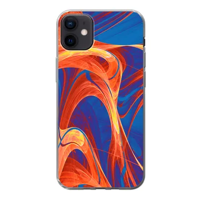 Produktbild von MuchoWow® Handyhülle Schutzhülle Hülle für iPhone 12 mini Kunst - Wellen - Farbe - Psychedelisch Silikon Softcase Handy Hülle - Bild