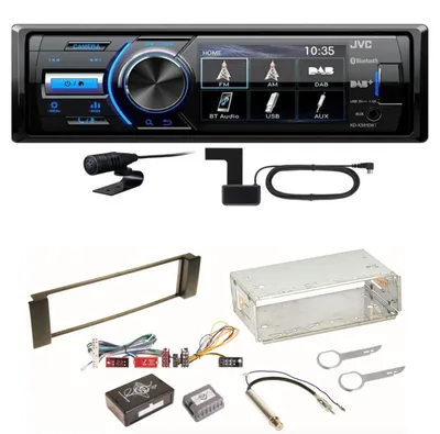 Produktbild von JVC KD-X561DBT DAB+ Bluetooth Autoradio USB FLAC Einbauset für Audi A3 8L A6 4B