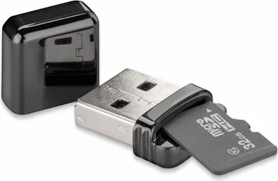 Produktbild von Wentronic Kartenlesegerät USB 2.0 - zum Lesen von MicroSD-Speicherkarten