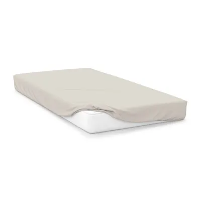 Image de Belledorm - Drap-housse, Percale BM460 (190 cm x 105 cm) (Ivoire)