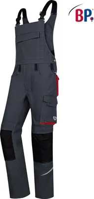 Produktbild von BP® Latzhose - anthrazit/rot - 54l