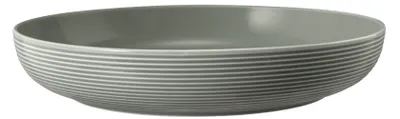 Zdjęcie produktu dla Seltmann Weiden Beat Foodbowl, kolor perłowo-szary, 28 cm, z reliefowym wzorem w rowki, 1 sztuka