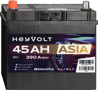 Produktbild von HeyVolt ASIA Autobatterie A45L 12V 45Ah