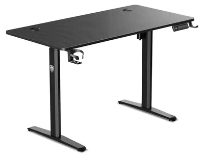 Motorisch höhenverstellbarer Schreibtisch 120x60 cm, Carbon-Optik
