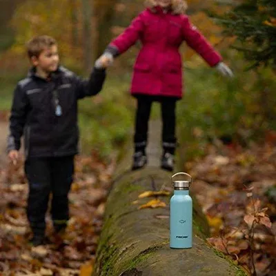 Productafbeelding van Roestvrij Stalen Drinkfles 500 ml voor Kinderen - Lekvrije Schroefsluiting