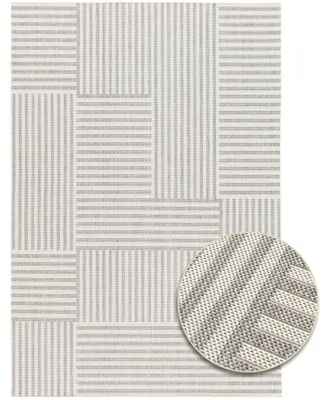 Produktbild von Primaflor In- und Outdoorteppich RENEW - Stripes - 120x170cm - Vintage Muster Außenteppich ideal als Terrassenteppich & Balkonteppich