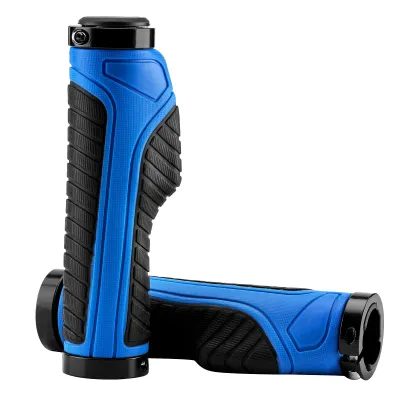 Produktbild von ROCKBROS Fahrradgriffe MTB Ergonomisch Lock-On Lenkergriffe Gummi 22,2mm blau
