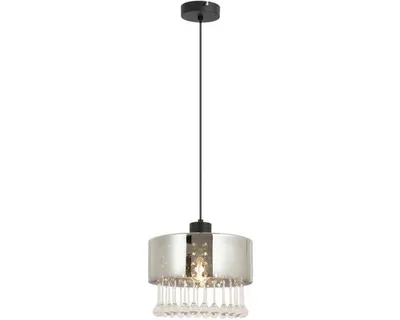 Obrázok produktu pre Luster Globo Hendry 15884H1 HENDRY E27 15 W čierny/dymové sklo