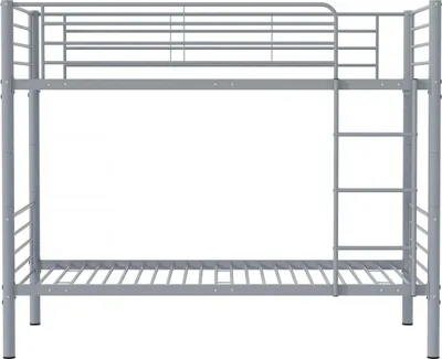 Immagine prodotto di Letto a castello "ADAM" - 90 x 190 cm - metallo - grigio