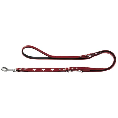 Produktbild von Hunter Verstellbare Führleine Swiss rot/schwarz, Größe: 13 mm / 200 cm