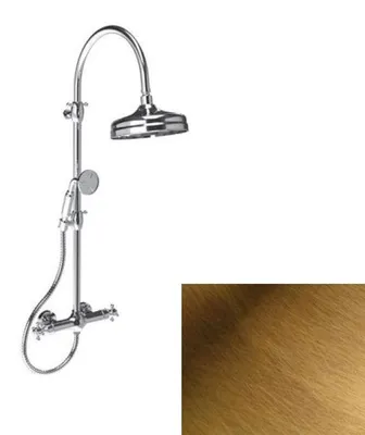 Immagine prodotto di Colonna doccia PB Classic con miscelatore termostatico e doccia a pioggia in bronzo