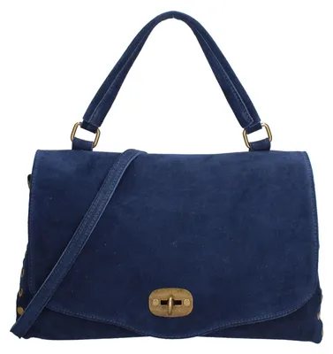 Produktbild von Gave Lux Handtasche für Damen, aus Wildleder und Leder, mit Drehgriff, hergestellt in Italien