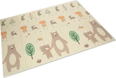 Obrázok produktu pre Obojstranná penová podložka na hranie 200x150 cm Medvede / Bocioland