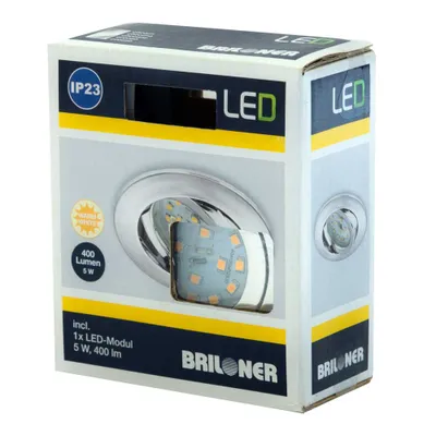 Produktbild von Briloner LED Einbauleuchte Attach, chrom